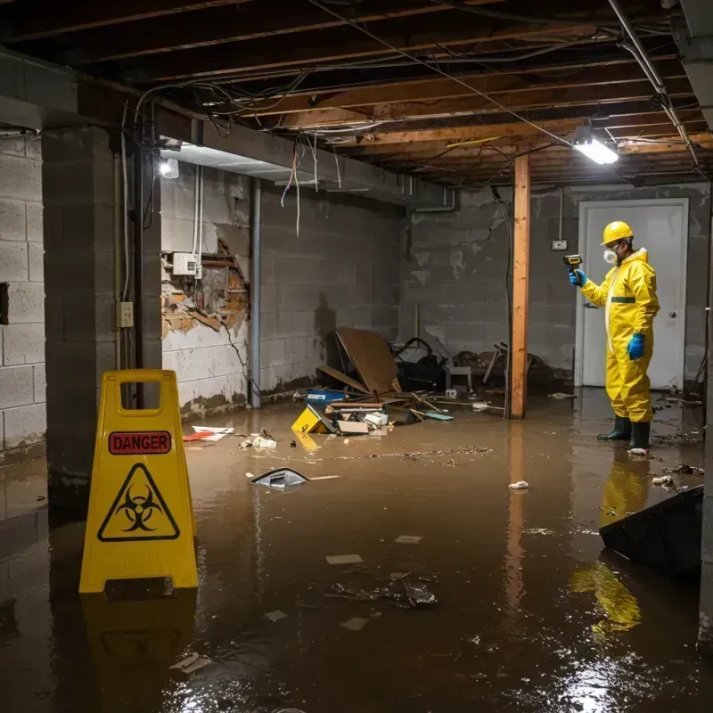 Flooded Basement Electrical Hazard in Santurce, PR Property